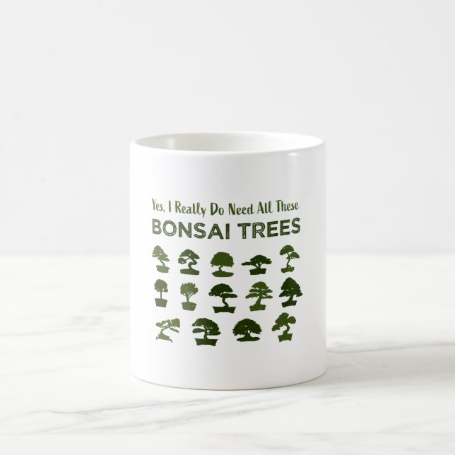 Taza De Café Gracioso obsequio de árbol Bonsai Penjing Zen (Centro)