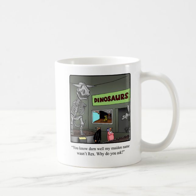 Taza De Café Gracioso obsequio de humor matrimonial "T-Rex" (Derecha)