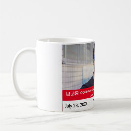 Taza De Café Gracioso obsequio de noticias falsas británicas po