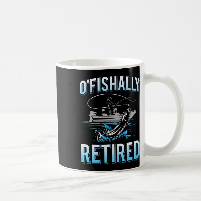 Taza De Café Gracioso O'fisha Tee Para La Pesca Retirada M (Derecha)