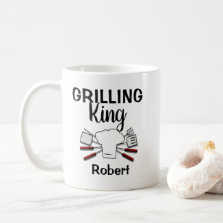 Taza De Café Gracioso parrillada personalizada King