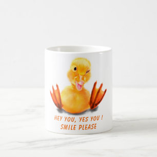 Taza De Café Gracioso pato amarillo Mug - Personalizado Textos