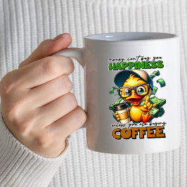 Taza De Café Gracioso pato con gafas de café Cita Mug