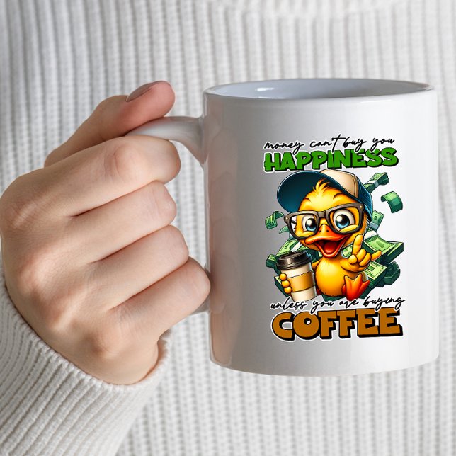 Taza De Café Gracioso pato con gafas de café Cita Mug (Subido por el creador)