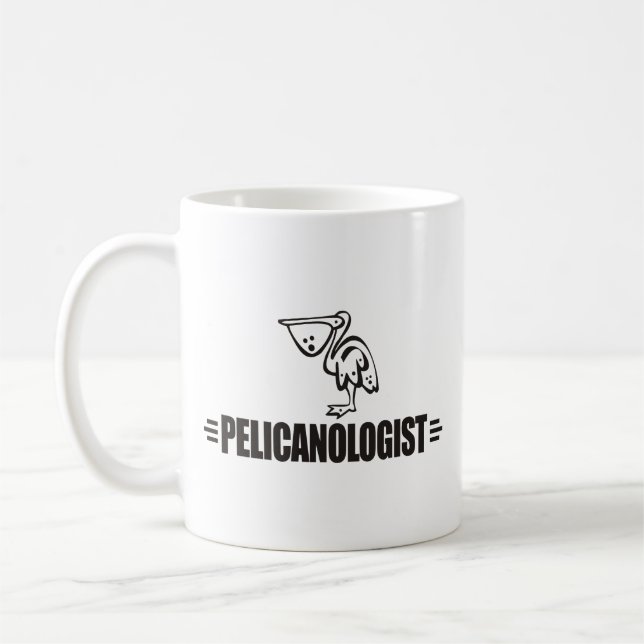 Taza De Café Gracioso Pelican (Izquierda)