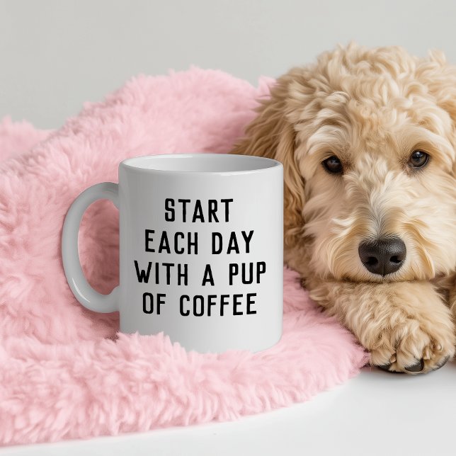 Taza De Café Gracioso perro amante de la peluca para la madre d (Subido por el creador)