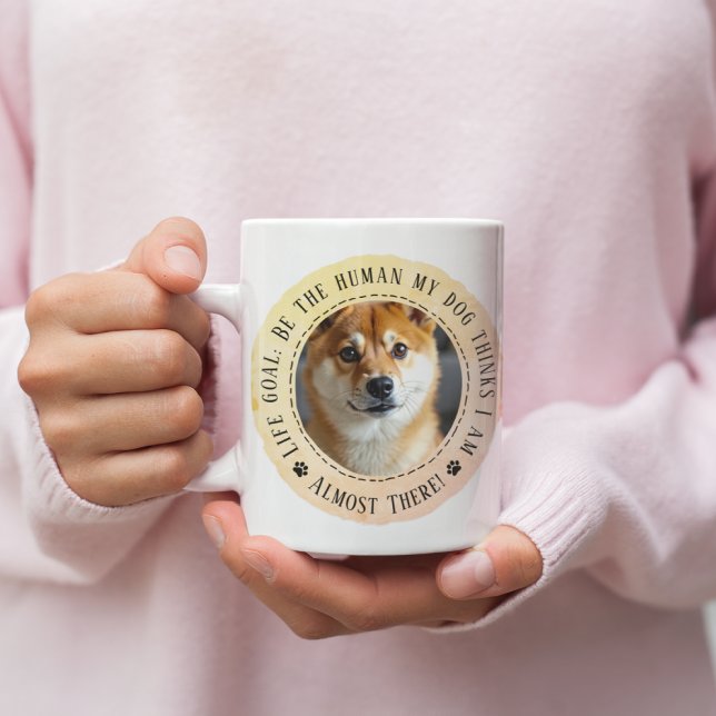 Taza De Café Gracioso perro amante de regalo gol de vida (Subido por el creador)