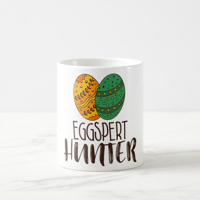 Taza De Café Gracioso perro de citación de citación de pascua d (Centro)