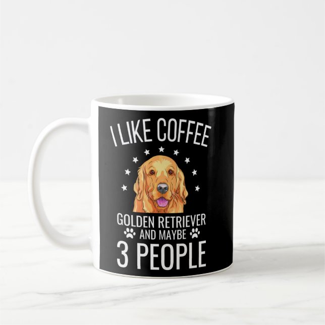 Taza De Café Gracioso perro y perro amante del café (Izquierda)