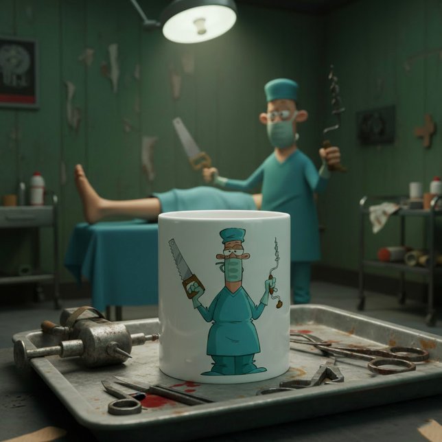 Taza De Café Gracioso Personalizado de Cirujano Humor Médico Gr (Subido por el creador)