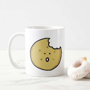 Taza De Café Gracioso Personalizado de cookies con Bite