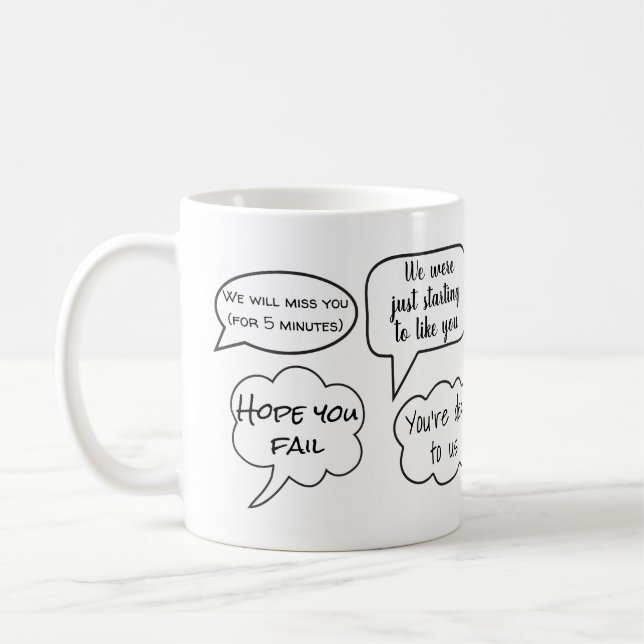 Taza De Café Gracioso Personalizado Dejando Regalo Para Café De (Izquierda)
