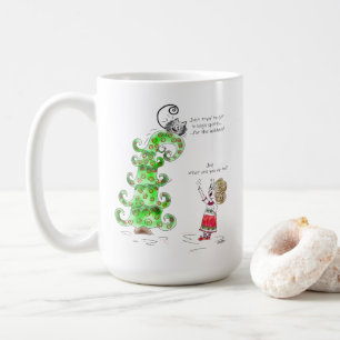 Taza De Café Gracioso Personalizado Mascota Gato Alegría Árbol