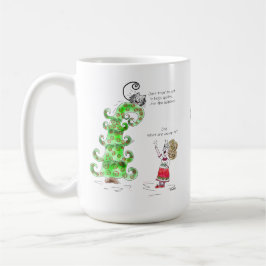 Taza De Café Gracioso Personalizado Mascota Gato Alegría Árbol 