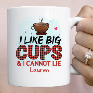 Taza De Café Gracioso Personalizado Me Gusta El Café De Gran Cu