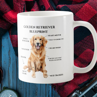 Taza De Café Gracioso plan Golden Retriever
