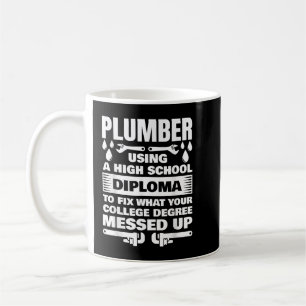 Taza De Café Gracioso Plumber Art Para Hombres Pipefitter Pipe