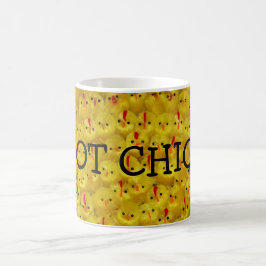 Taza De Café Gracioso POCO CALIENTE Bebé amarillo chicha Mug