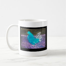 Taza De Café Gracioso Pollo de Arte de Aves