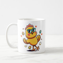 Taza De Café Gracioso pollo de Pascua