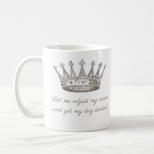 Taza De Café Gracioso presupuesto de la corona de la princesa (Izquierda)