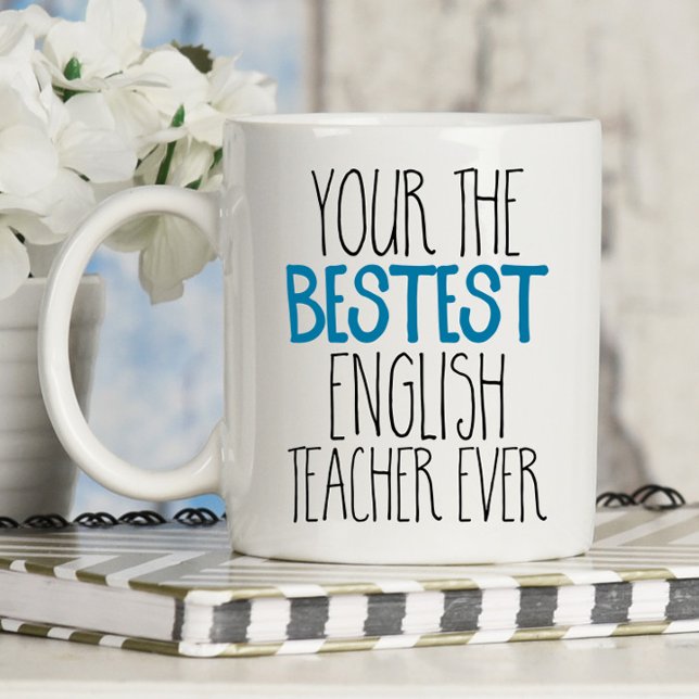 Taza De Café Gracioso profesor de inglés el mejor de todos (Subido por el creador)
