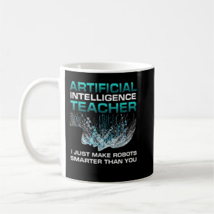 Taza De Café Gracioso profesor de Inteligencia Artificial Robot