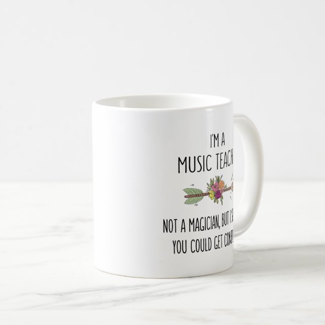 Taza De Café Gracioso profesor de música regalo Idea café Mug (Anverso derecho)