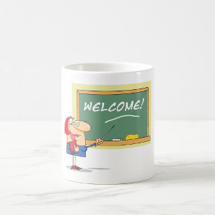 Taza De Café Gracioso profesor Personalizado recibe de vuelta a