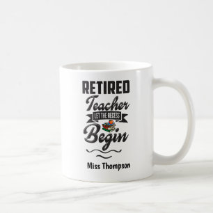 Taza De Café Gracioso Profesor Retirado-Dejemos Que Empiece El 