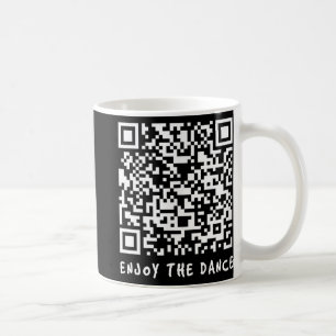 Taza De Café Gracioso Qr Trump Bailando código interactivo _1
