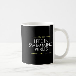 Taza De Café Gracioso Que Pido En Las Piscinas Gráfica De Noved