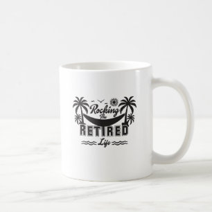 Taza De Café Gracioso que sacude la vida de jubilación