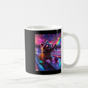 Taza De Café Gracioso Raccoon Bowling Fantasycore estético