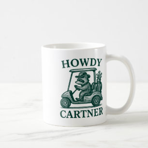 Taza De Café Gracioso Raccoon Golf Para Hombres Y Mujeres Golfe