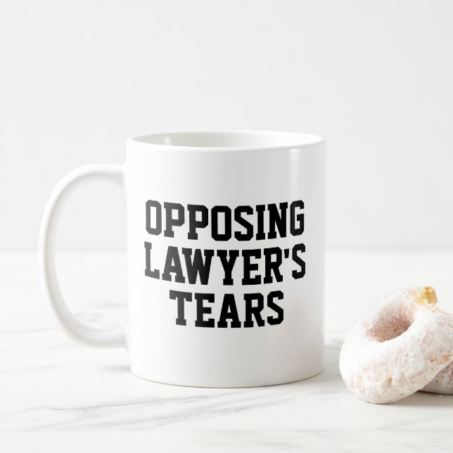 Taza De Café Gracioso regalo de abogado Coffee Mug (Con donut)