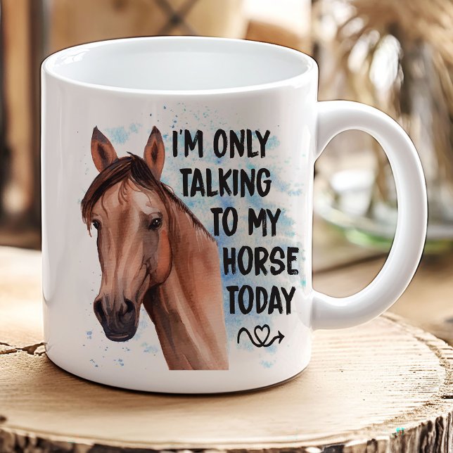 Taza De Café Gracioso regalo de amante de los caballos Cowgirl  (Subido por el creador)