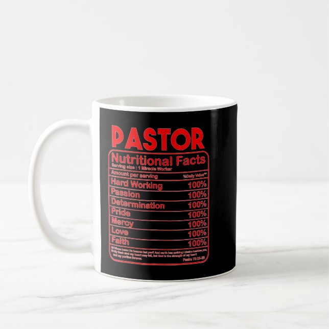 Taza De Café Gracioso Regalo De Apreciación Pastor Para Hombres (Izquierda)