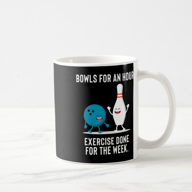 Taza De Café Gracioso Regalo De Boliche Para Hombres Mujeres O  (Derecha)