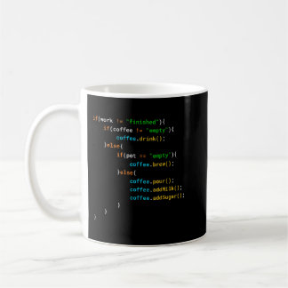 Taza De Café Gracioso Regalo De Codificación De Café Del Progra