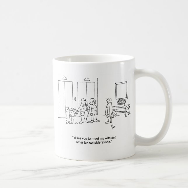 Taza De Café ¡Gracioso regalo de contador familiar Personalizad (Derecha)