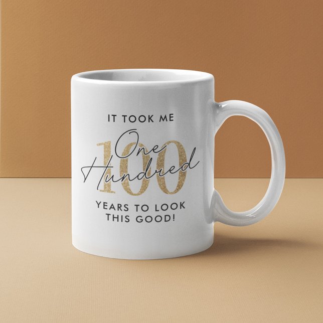 Taza De Café Gracioso regalo de cumpleaños número 100 (Subido por el creador)