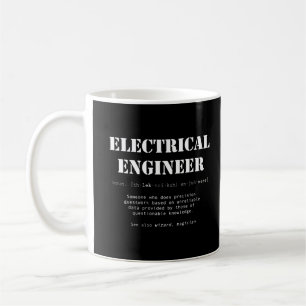 Taza De Café Gracioso regalo de definición de ingeniero eléct