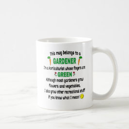 Taza De Café Gracioso regalo de jardinero