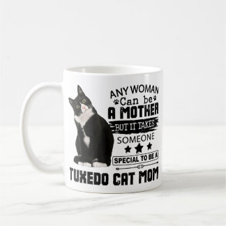 Taza De Café Gracioso regalo de mamá de gato de Tuxedo
