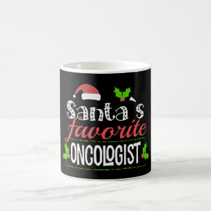 Taza De Café Gracioso regalo de Navidades oncólogos de Santa