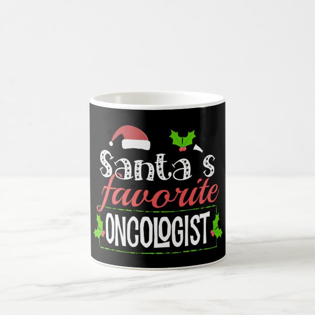 Taza De Café Gracioso regalo de Navidades oncólogos de Santa (Centro)