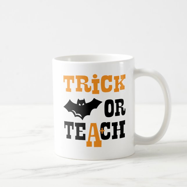 Taza De Café Gracioso regalo de profesor de Halloween fantasía  (Derecha)