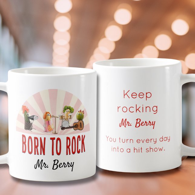 Taza De Café Gracioso regalo de profesor - Guay Rock Lover Pers (Subido por el creador)
