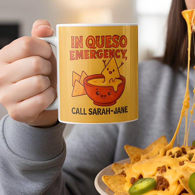 Taza De Café Gracioso Regalo De Queso En Queso Emergency (Subido por el creador)